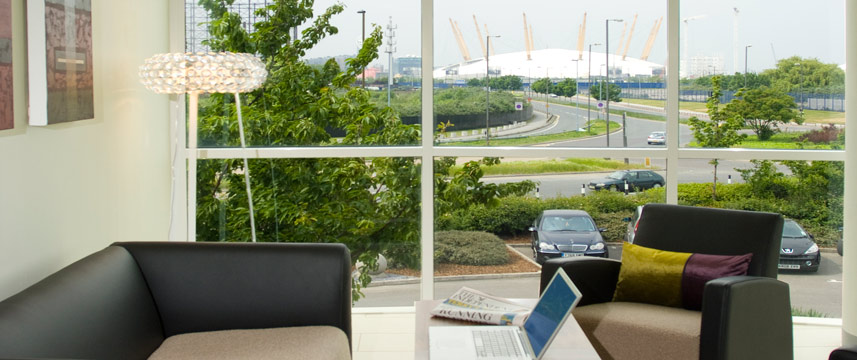 Holiday Inn Express Greenwich view from lobby