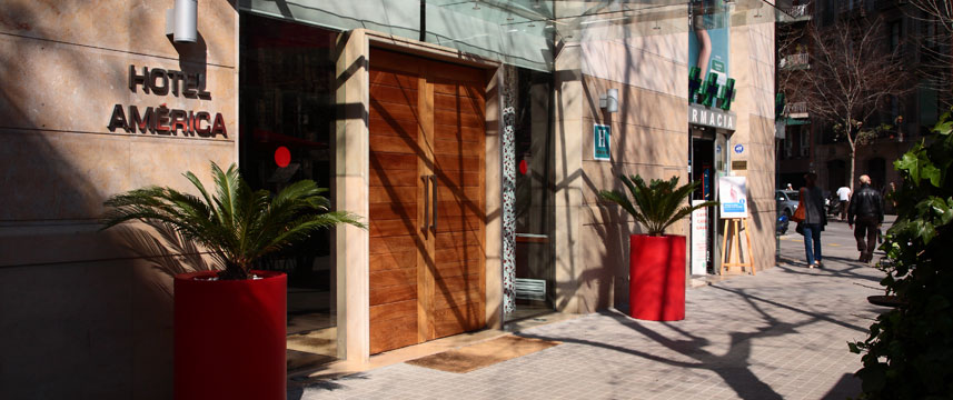Hotel America Barcelona - Entrance Hotel America Barcelona - Entrance