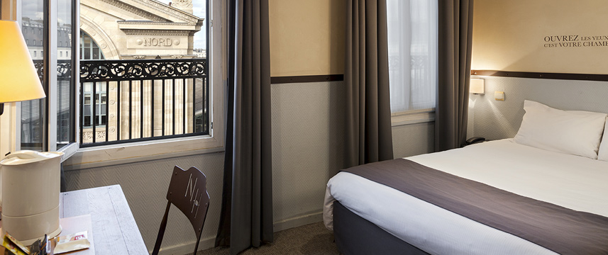 Kyriad Gare du Nord - Bedroom View Kyriad Gare du Nord - Bedroom View