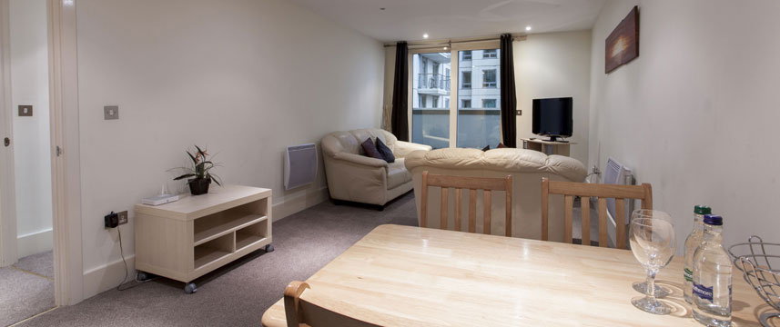 St George Wharf Apartments - Living Room