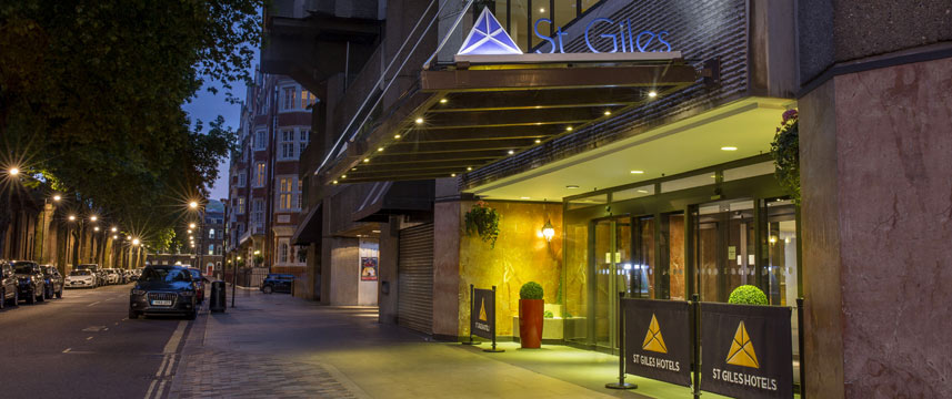 St Giles London - Classic Hotel Entrance Night