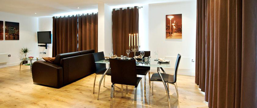 StayManchester Laystall Apartments - Dining Room StayManchester Laystall Apartments - Dining Room