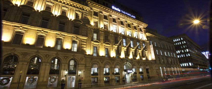 Thistle Manchester Exterior Night Thistle Manchester Exterior Night