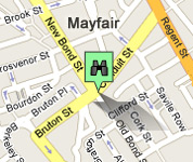 Click for map of Bond Street hotels