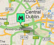 Click for map of Central Dublin hotels