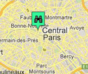 Click for map of Central Paris hotels
