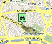 Click for map of Champs-Elysees hotels