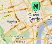 Click for map of Covent Garden hotels
