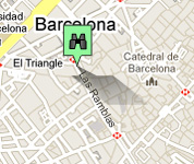 Click for map of Las Ramblas hotels
