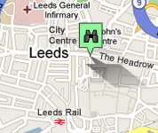 Click for map of Leeds City Centre hotels