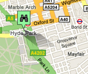 Click for map of Marble Arch hotels