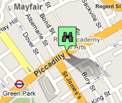 Click for map of Piccadilly hotels