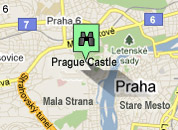 Click for map of Prague Castle hotels