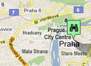 Click for map of Prague City Centre hotels