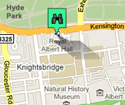 Click for map of Royal Albert Hall hotels