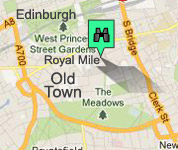 Click for map of Royal Mile - Old Town hotels