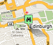 Click for map of Royal Mile hotels