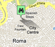 Click for map of Spanish Steps hotels