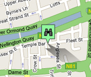 Click for map of Temple Bar hotels