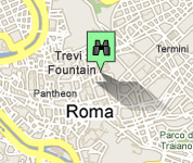 Click for map of Trevi Fountain hotels