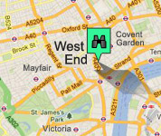 Click for map of West End hotels
