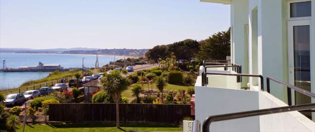 Bournemouth East Cliff Hotel Balcony View