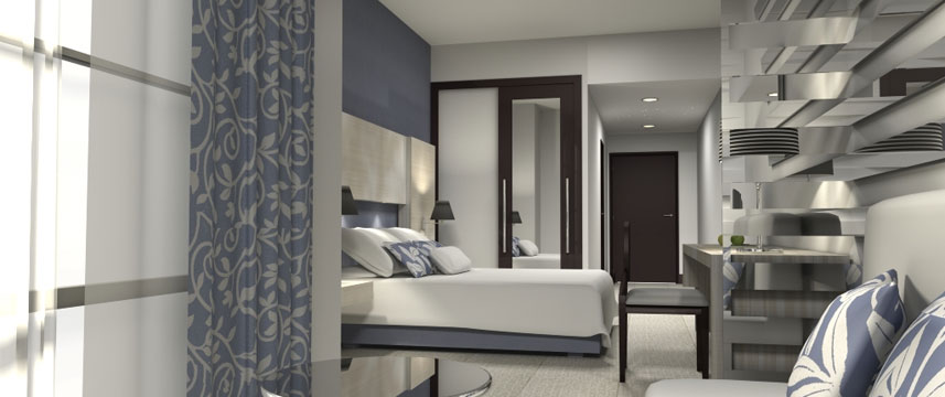 Hotel Husa Nuevo Boston - Junior Suite Bedroom