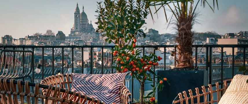 Hotel Maison Montmartre Les Puces Terrace View
