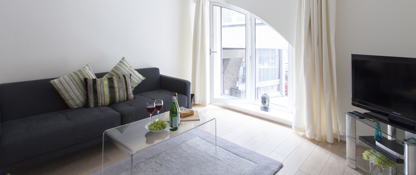 Monument Street Apartments - Living Room