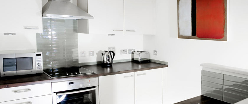 Princes St Suites Kitchen Area