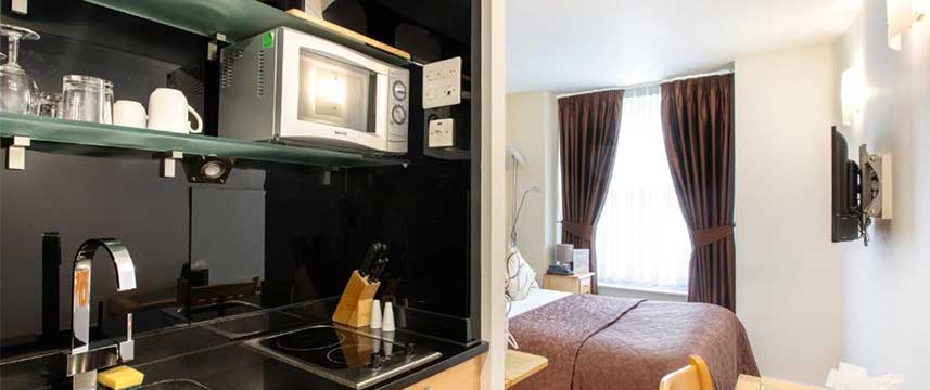 The Cleveland - Studio Suite Kitchenette