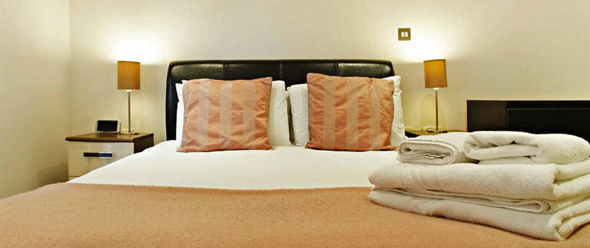 Times Square Apartments - Double Bed Detail